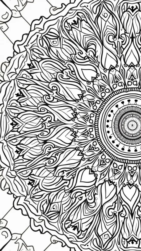 coloriages pour adultes mandala